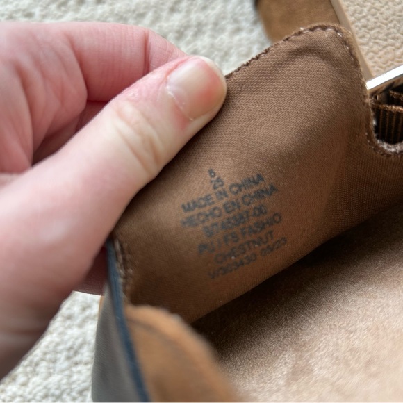 Old Navy Faux Suede Chestnut Clog Shoes Size 8 - Picture 6 of 11